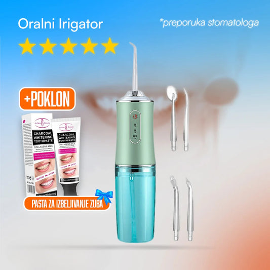 Oralni irigator sa 4 nastavka